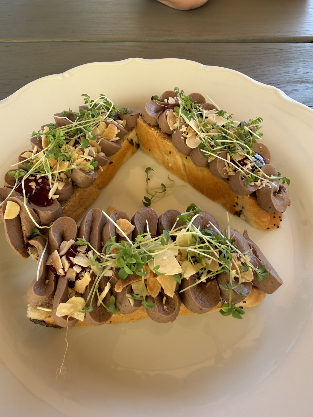 Fine-dining appetizer plating