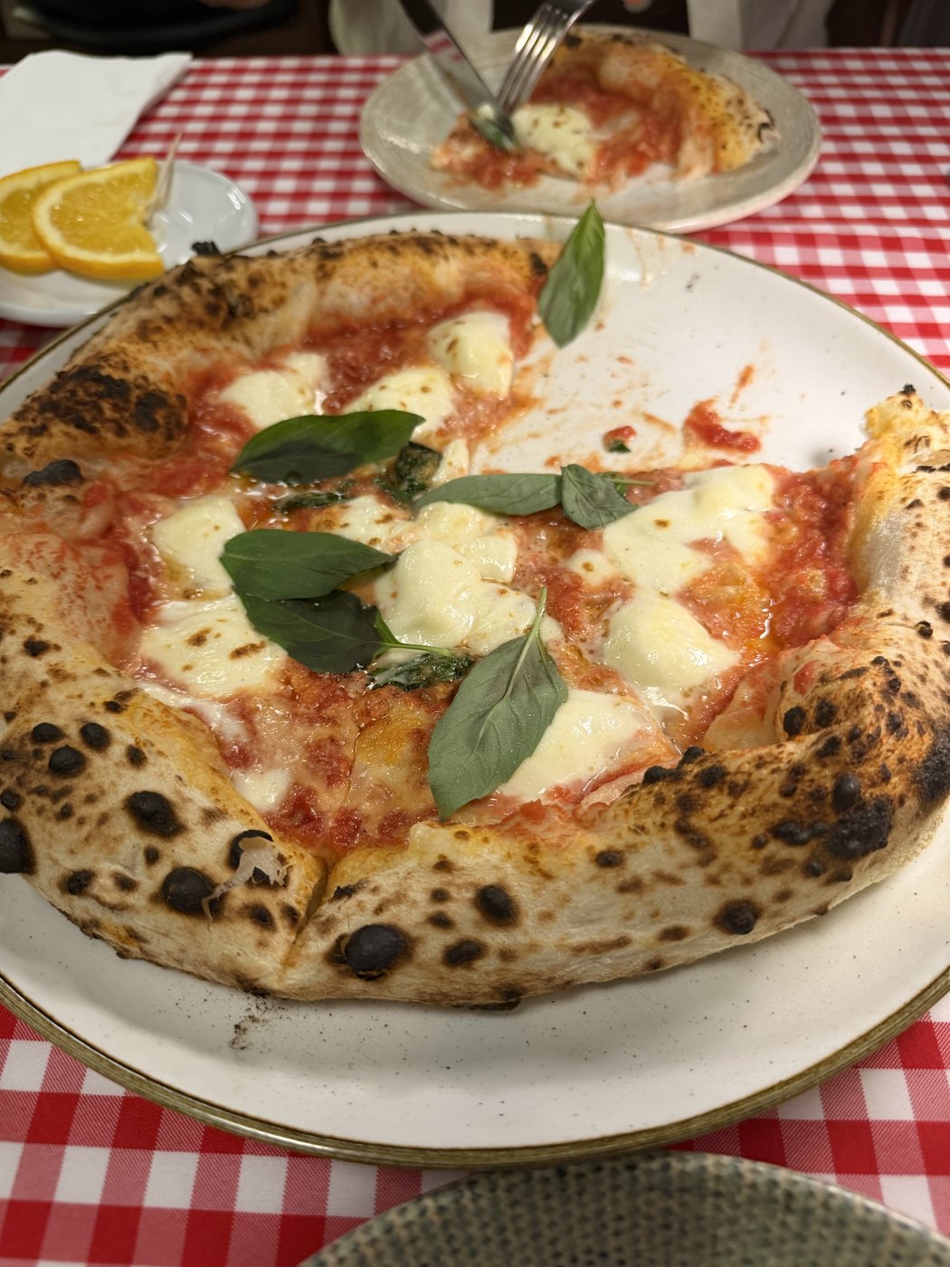 Wood-fired pizza